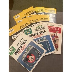 Gabriel Show n Tell lot of 9 Picturesound Records & Films Vintage